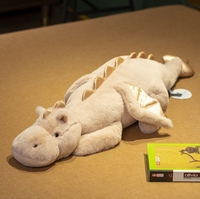 2025 Super doux taille personnalisée 4 couleurs longues jouets en peluche neige Dragon Crocodile en peluche oreiller Adorable Dragon géant animaux en peluche
