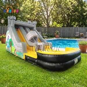 WINSUN Tobogán Acuático Inflable Comercial <span class=keywords><strong>con</strong></span> <span class=keywords><strong>Piscina</strong></span>, Castillo Inflable, <span class=keywords><strong>Alquiler</strong></span> para Fiestas al Aire Libre para Niños - Product Image 1