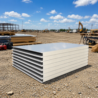 Panneau sandwich en mousse de polyuréthane PU sur mesure, panneau mural et de toiture isolé thermiquement, entrepôt frigorifique, construction de maison préfabriquée