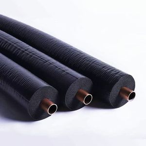 Heat and Cold <strong>Pipe</strong> Insulation Aluminium Foil Faced Rubber <strong>Foam</strong> Insulation <strong>Pipe</strong> Tube - Product Image 4