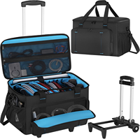 Équipement de sonorisation DJ Gear Musicien Accessoires Diviseurs Câble Fichier Gig Bag Amovible Rembourré Fond DJ Équipement Sac