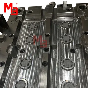 Steel Material 2 Color Plastic Screw Bottle Cap Mould 8 Cavities Shampoo Water Bottle Cap Injection Flip Top Cap Moulds