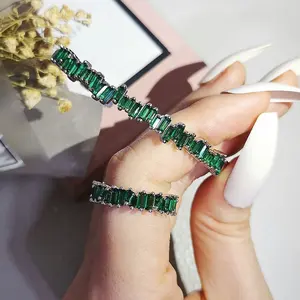 Exquisite 2pcs Per Set New Luxury silver color bride open Dubai for Women Anniversary Gift Jewelry Sets