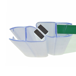 Guarnizione Laterale per Porta <span class=keywords><strong>Doccia</strong></span>, Striscia Sigillante in Silicone per Porte <span class=keywords><strong>Doccia</strong></span> Senza Telaio, Barriera Impermeabile per Bagno - Product Image 1