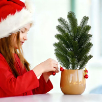 Pohon Natal Plastik Buatan, Cabang Pinus, Jarum Pinus, Simulasi Tinggi, Dekorasi Pernikahan, Halloween, Rumah, Tahan Lama, Ringan