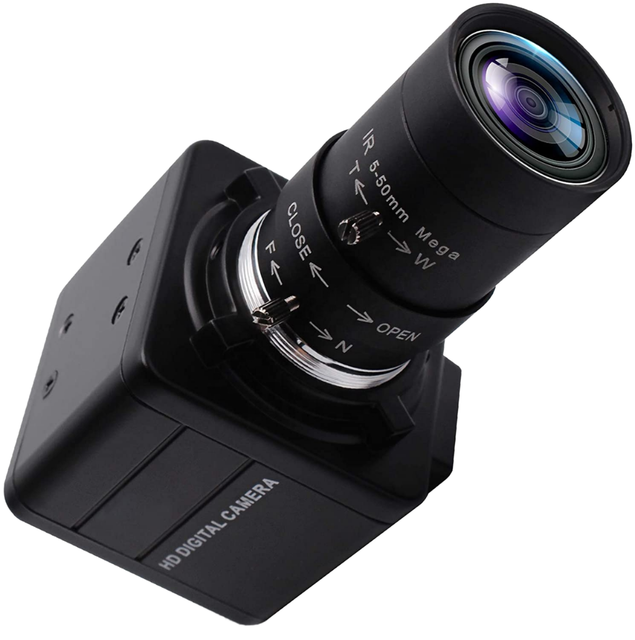For 1080P OV2710 Manual Focus 5X Optical Zoom USB Camera 120FPS High Speed with 2.8-12MM Lens Indoor SDK Industrial Inspection