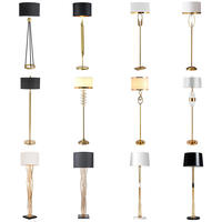 Lampadaire en fer moderne en tissu pour chambre, salon, bureau, chevet, design original