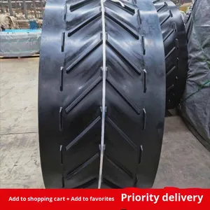 Kaymaz aşınmaya dayanıklı endüstriyel konveyör bant kauçuk balıksırtı naylon desenli transmisyon kayışı madencilik taşımacılığı için yüksek - Product Image 4