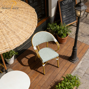 Chaise de jardin de style français, chaise de salle à manger en rotin d'extérieur, chaise de <span class=keywords><strong>bistrot</strong></span> de café français pour restaurant, café - Product Image 3