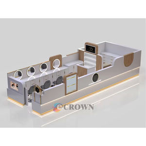 Salon Beauty Booth Salon <strong>Swiss</strong> Salon Stand Design Shop Salon Kiosk Salon Straight showcase Lashes Eyebrow Kiosk <strong>Store</strong> Design OEM - Product Image 1