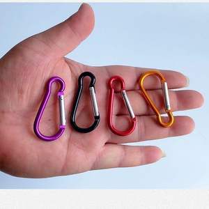 คาราบิเนอร์รูปทรงน้ำเต้าอลูมิเนียมอัลลอยด์ 5 มม. พกพาสะดวก ใช้เป็นพวงกุญแจสำหรับขวดน้ำ กระเป๋าเป้สะพายหลัง ใช้งานกลางแจ้ง - Product Image 3