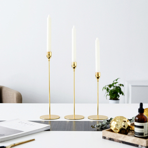 Candle Holder Nordic Modern Tealight Taper Stick Wedding Home Decorative Other <strong>Brass</strong> Luxury Gold Metal Candle Holder <strong>Candlestick</strong> - Product Image 4