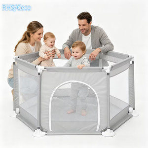 Corralito <span class=keywords><strong>para</strong></span> Bebés PPEN3, Barrera de Seguridad <span class=keywords><strong>para</strong></span> Niños, Corralito Portátil <span class=keywords><strong>para</strong></span> Interiores - Product Image 1