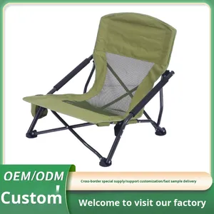 Chaise pliante moderne en alliage d'aluminium, légère et portable, pour camping en plein air, barbecue, pêche, loisirs en voiture et plage - Product Image 2