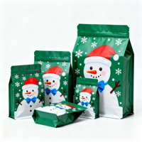 Sacs de nourriture pour animaux de compagnie de Noël Stand-Up Pouch avec Valve en aluminium