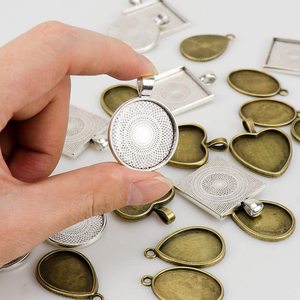 155 Pieces <strong>Resin</strong> <strong>Jewelry</strong> Making <strong>Kit</strong> Including Pendant Trays <strong>Jewelry</strong> Pendant Pins and Making Tools for DIY <strong>Jewelry</strong> Craft Making - Product Image 3