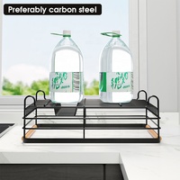 Single Layer Over Kitchen Sink Stahl ablauf Trocknungs geschirr Teller Abendessen Kochgeschirr Draht regal Regal Utensilien halter für zu Hause