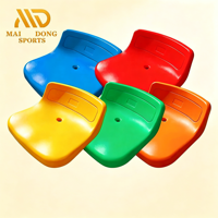 Chaises en plastique portables pour sièges temporaires de stade, idéales pour les événements de football et les terrains de jeux