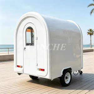 Mini remorque alimentaire personnalisée de 2,2 m, chariot de restauration pour glaces et café, camion de nourriture mobile - Product Image 1