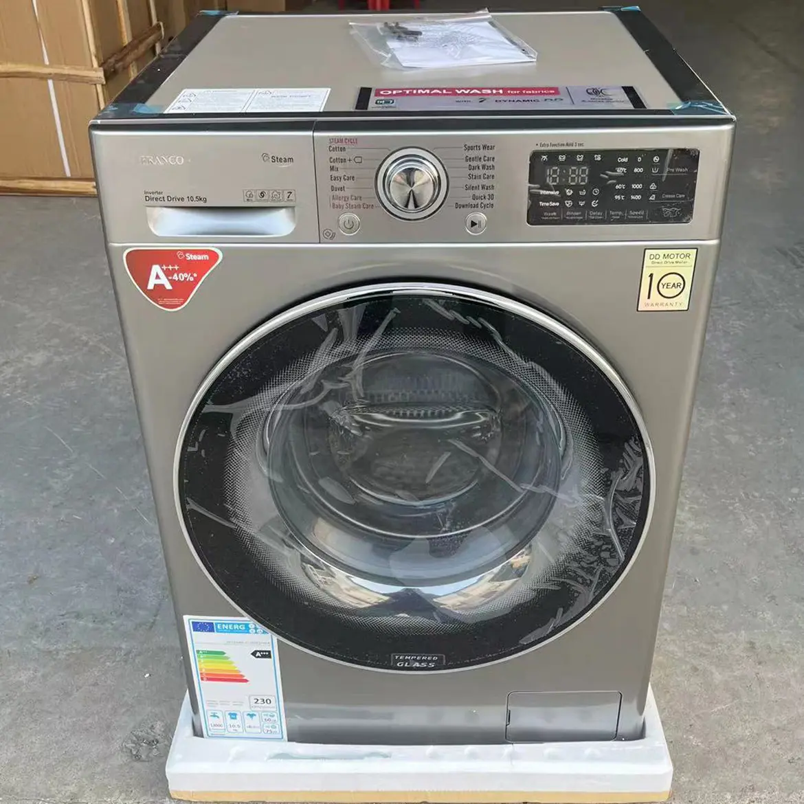 Nieuwe Wastank Trommel Wasmachine 10.5Kg Huishoudelijke Wasmachine Export Europese Regelgeving