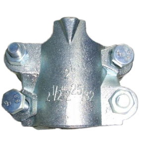 1/2 \ "-4 \" Acero al carbono BU <span class=keywords><strong>B</strong></span> Cuatro pernos Abrazadera de manguera de aire entrelazada Cabeza de modelo de fundición chapada en zinc - Product Image 1