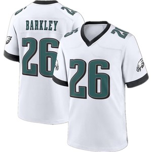 Vente en gros de modèles masculins 2026, nouvelle collection # Maillot de football américain Saquon Barkley n°26 – Broderie dense, chemises et hauts en jersey cousus - Product Image 2