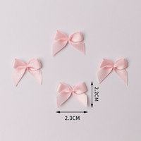 Petits nœuds en ruban de satin polyester, fleurs décoratives tendance pour robes, vêtements, lingerie, soutien-gorge, accessoires de scrapbooking DIY