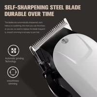 Tondeuse à cheveux électrique sans fil portable professionnelle pour hommes, machine de coupe de cheveux rechargeable, tondeuse à barbe