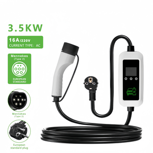 Nouveau câble de charge portable pour VE 3,5 kW 16A TYPE2, réglable 8A-16A, contrôle par application, IP55, <span class=keywords><strong>prise</strong></span> domestique pour véhicule à énergie nouvelle - Product Image 1