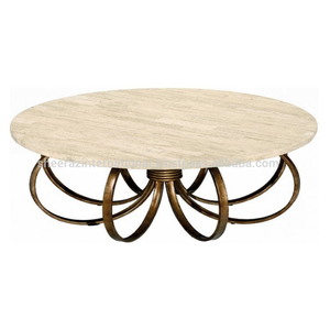 Table basse en verre en acier inoxydable personnalisée moderne vente en gros pour la maison hôtel restaurant élégant mobilier de table en métal - Product Image 6