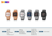 Montre à quartz SKMEI 9331 pour homme, idéale pour les réunions, les anniversaires, les cadeaux, étanche 30M, look vintage élégant pour homme