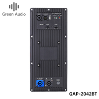 Module d'enceinte active 1000W+400W avec amplificateur de puissance pour subwoofer, fonction Bluetooth et USB