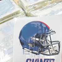 Casque de football américain, transfert DTF prêt à poser sur les t-shirts, autocollants lavables à repasser pour les fans de sport