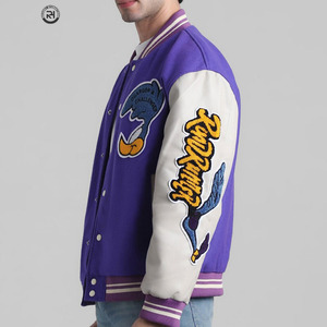 Chaqueta Universitaria Personalizada de Béisbol, 100% Algodón Teñido, Ropa Deportiva Escolar de Alta Calidad, Nuevo Estilo con Bordado - Product Image 2