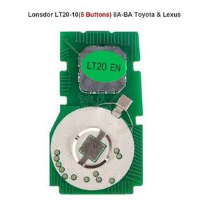 Lonsdor LT20-10 (5 Botones) 8A-BA Placa PCB <span class=keywords><strong>de</strong></span> <span class=keywords><strong>Llave</strong></span> Inteligente <span class=keywords><strong>de</strong></span> Emergencia para <span class=keywords><strong>Toyota</strong></span> Lexus 2023 K518 K518PRO KH100+ Frecuencia Ajustable - Product Image 2
