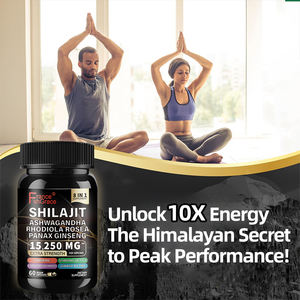 Suplemento Shilajit con musgo marino Ashwagandha Tongkat Ali boro magnesio ácido fúlvico cápsulas para hombres 60 cápsulas - Product Image 2