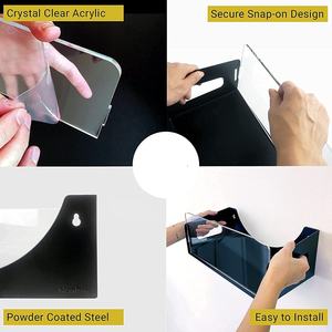 Support de disque vinyle rétro en métal noir, best-seller 2022, supports de disque vinyle à montage mural pour l'affichage d'albums, support de disque vinyle - Product Image 6