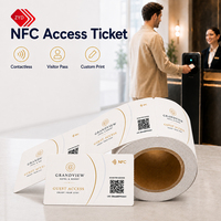 Tarjeta de Llave NFC de Papel para Huéspedes de Hotel, 13.56MHz MIFARE Ultralight EV1, Impresión y Codificación Personalizadas para Gestión de Acceso a Habitaciones de Resort