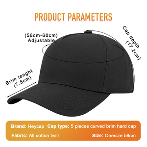 Gorra Heycap de Fábrica Personalizada de Alta Calidad, 5 Paneles, Visera Curva, Algodón Dobby, Logotipo Bordado en 3D con Diseño de Leopardo, Gorra de Béisbol con Cierre a Presión - Product Image 3