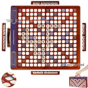 Jeu de société personnalisable en bois, style briques magnétiques, horizontal et vertical, portable, pliable, puzzle de <span class=keywords><strong>mots</strong></span> <span class=keywords><strong>croisés</strong></span>, pour <span class=keywords><strong>les</strong></span> voyages en plein air - Product Image 6