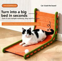 Lit-griffoir universel quatre saisons en forme de L pour chat, résistant à l'usure, anti-déchirure, tout-en-un, vertical, 60 cm, en feutre synthétique
