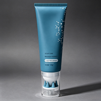 Tube d'emballage PE personnalisé à long bec pour soins du cuir chevelu avec applicateur brosse de massage en silicone souple et peigne à cheveux – Tube cosmétique en plastique