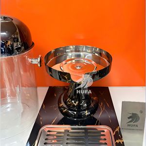 Hufa 8L Stainless Steel <b>Drink</b> <b>Dispenser</b> Black Gold Round Freestanding For Hotel Restaurant - Product Image 4