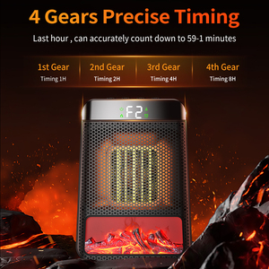 2024 Freestanding Home Decorative Flame Portable Tabletop Steel Electric Fireplace <strong>Heater</strong> - Product Image 3