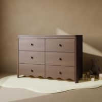 Commode en bois pour chambre à coucher, coffre de rangement pour enfants et crèche, tiroirs à verrouillage de sécurité, chambre d'enfant