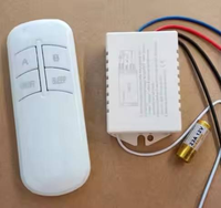 Contrôleur numérique sans fil RF 1/2/3 voies AC220V pour le contrôle de la carte de ventilateur ou de l'interrupteur d'ampoule