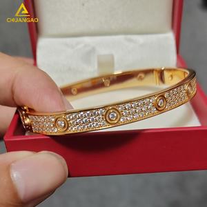 ホワイトイエローローズMoissaniteブレスレット925シルバーブレスレット女性用Moissaniteブレスレット缶パスダイヤモンドテスター - Product Image 1