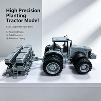Maquette d'affichage de tracteur agricole pour hall d'exposition et vitrine de salon professionnel