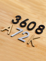 Numéros et lettres de maison en acrylique 3D personnalisés, plusieurs couleurs, numéros d'adresse modernes pour hôtel, bureau, plaque de numéro de porte