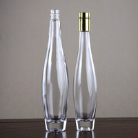Logo personnalisé Offres Spéciales bouteille vide d'alcool vodka gin 100ml 330ml 500ml 700ml 750ml bouteille en verre